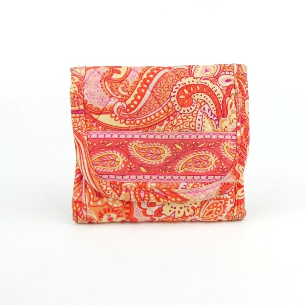 Vera Bradley Sherbet Small Trifold Euro Wallet